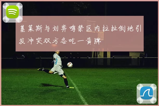 基莱斯与刘弈鸣禁区内拉扯倒地引发冲突双方各吃一黄牌